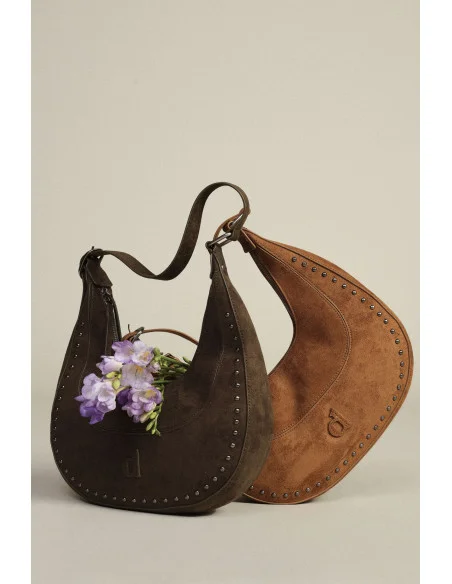 Borsa Hobo Con Dettagli Metallici Dixie