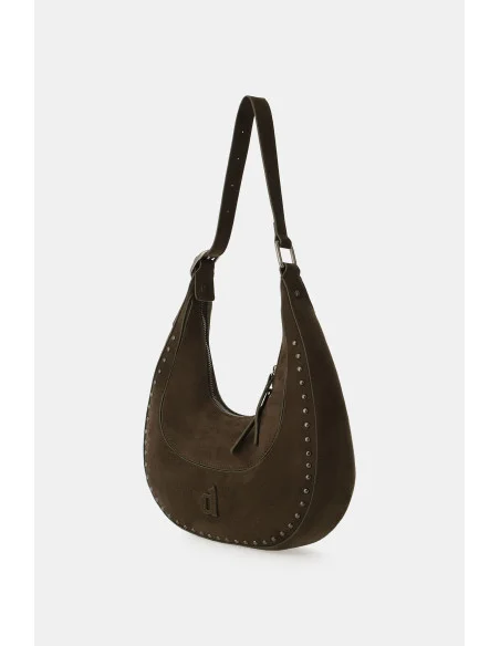 Borsa Hobo Con Dettagli Metallici Dixie