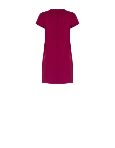 Short Dress In Scuba Crepe With Pockets Rinascimento