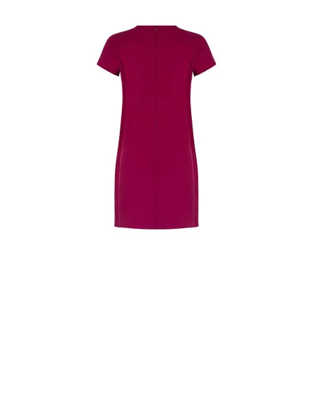 Short Dress In Scuba Crepe With Pockets Rinascimento