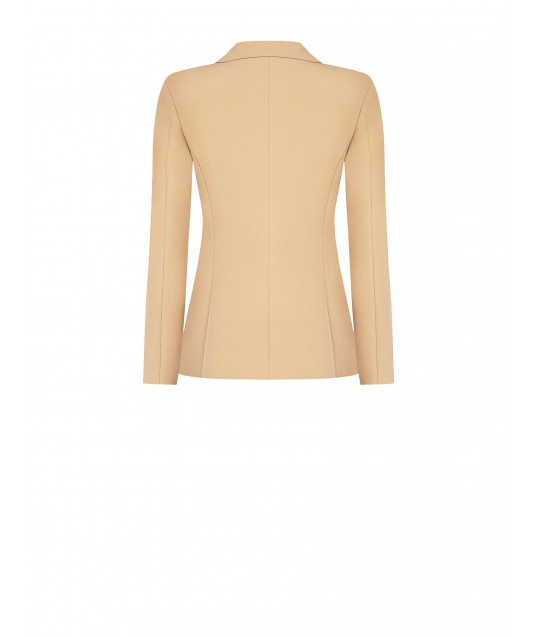 Veste blazer en tissu technique à 1 bouton avec logo Rinascimento