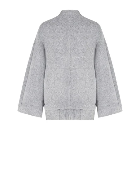 Medium Bomber Coat With Maxi Pockets Rinascimento
