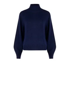 Rinascimento Virgin Wool Blend Turtleneck Sweater