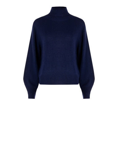 Rinascimento Virgin Wool Blend Turtleneck Sweater