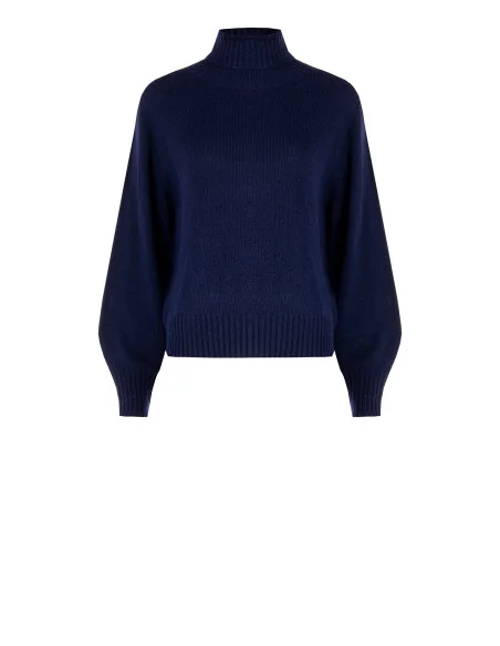 Rinascimento Virgin Wool Blend Turtleneck Sweater