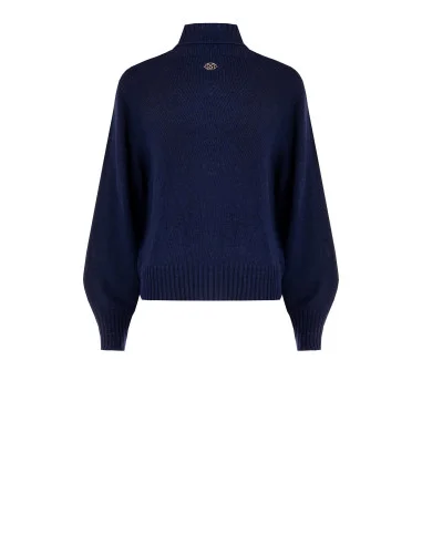 Rinascimento Virgin Wool Blend Turtleneck Sweater