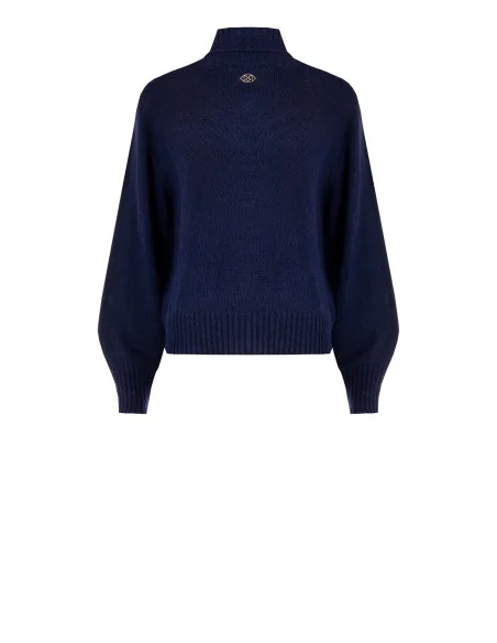Rinascimento Virgin Wool Blend Turtleneck Sweater