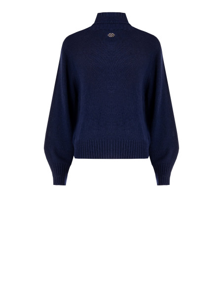 Rinascimento Virgin Wool Blend Turtleneck Sweater