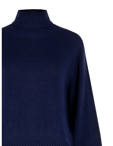 Rinascimento Virgin Wool Blend Turtleneck Sweater
