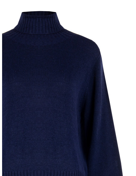 Rinascimento Virgin Wool Blend Turtleneck Sweater
