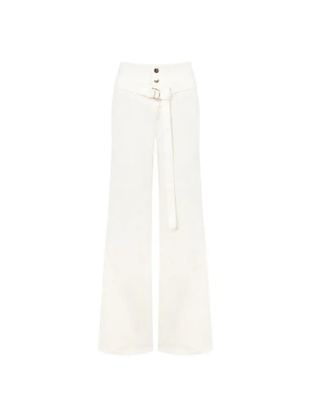 Jean wide leg extensible avec ceinture assortie Rinascimento
