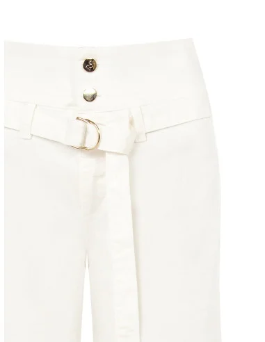 Jeans Wide Leg Elasticizzati Con Cintura Coordinata Rinascimento