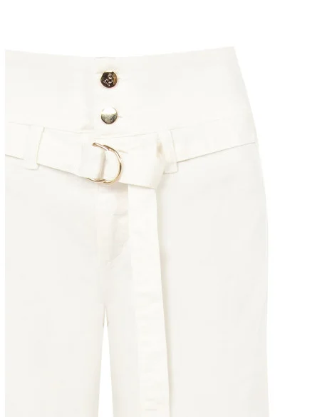 Jeans Wide Leg Elasticizzati Con Cintura Coordinata Rinascimento