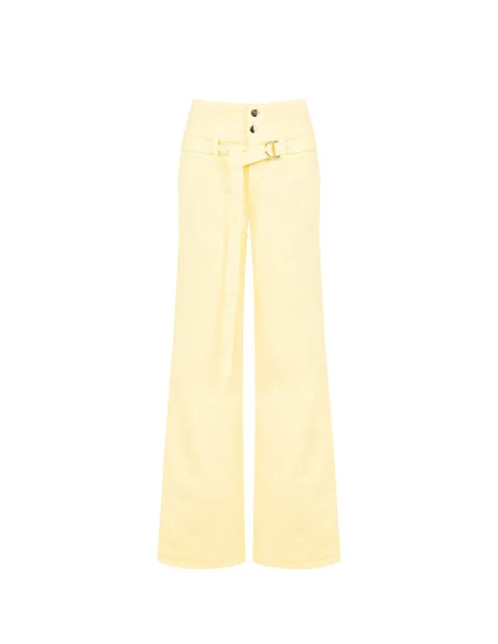 Jeans Wide Leg Elasticizzati Con Cintura Coordinata Rinascimento