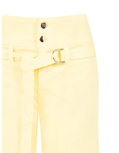 Jeans Wide Leg Elasticizzati Con Cintura Coordinata Rinascimento