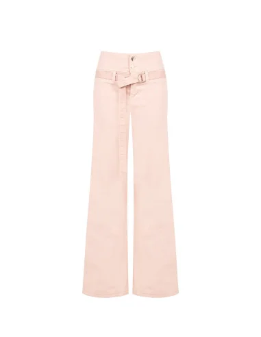 Jeans Wide Leg Elasticizzati Con Cintura Coordinata Rinascimento