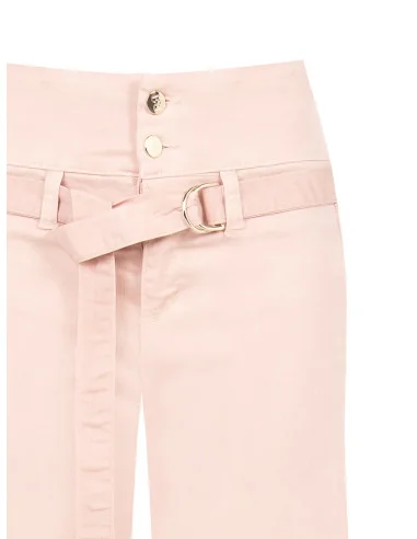 Jean wide leg extensible avec ceinture assortie Rinascimento