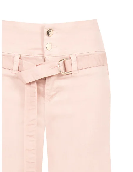 Jeans Wide Leg Elasticizzati Con Cintura Coordinata Rinascimento