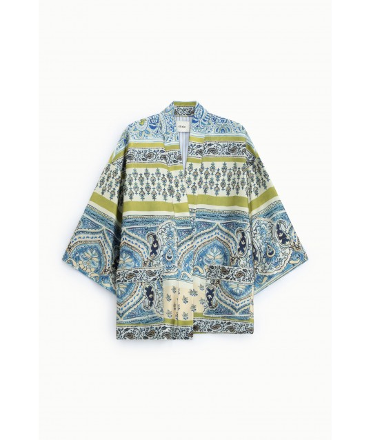 Blazer Dixie à manches larges et à motif Paisley