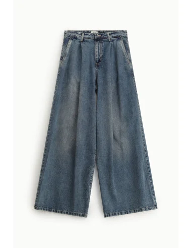 Dixie High Waisted Wide Leg Jeans with Darts