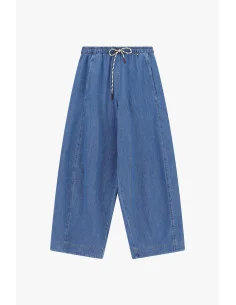 Pantalon palazzo ample à taille élastiquée et cordon de serrage Dixie 2