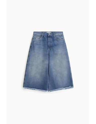 Bermuda Shorts Cinque Tasche Con Orlo Sfrangiato Please