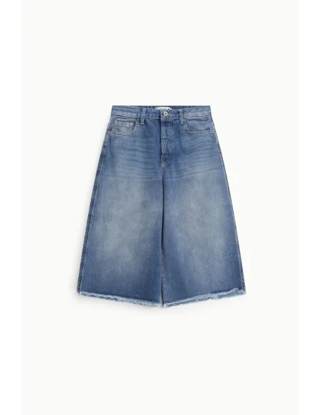 Bermuda Shorts Cinque Tasche Con Orlo Sfrangiato Please