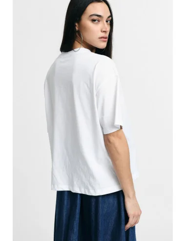 T-Shirt Stampa Frontale Fit Morbido Girocollo Please
