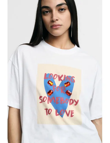 T-Shirt Front Print Fit Soft Crew Neck Please