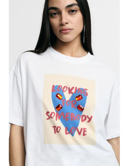 T-Shirt Front Print Fit Soft Crew Neck Please