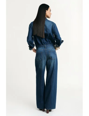 Jumpsuit Denim Regular-Fit Con Tasche Frontali Please