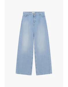 Jeans A Gamba Ampia Vita Alta Cinque Tasche Please 2