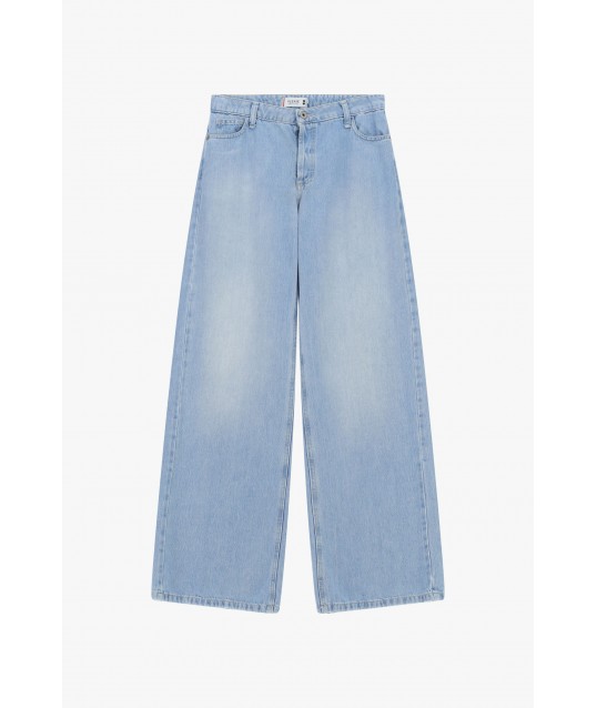 Jeans taille haute à jambe large Five Pockets Please