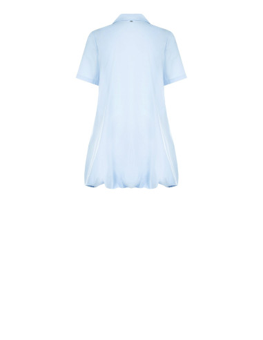 Abito Corto Camicia In Cotone A Palloncino Con Tasche Rinascimento