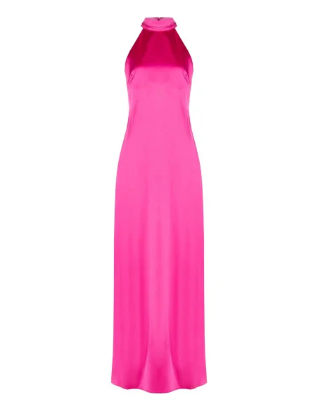 Rinascimento - Robe longue évasée en satin