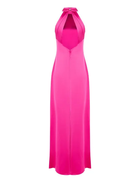 Rinascimento - Robe longue évasée en satin