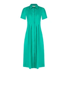 Robe midi en coton avec boutons dissimulés Rinascimento