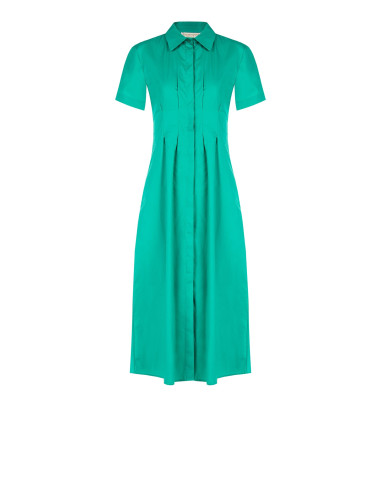 Robe midi en coton avec boutons dissimulés Rinascimento