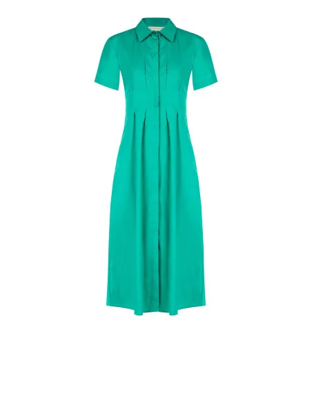 Robe midi en coton avec boutons dissimulés Rinascimento