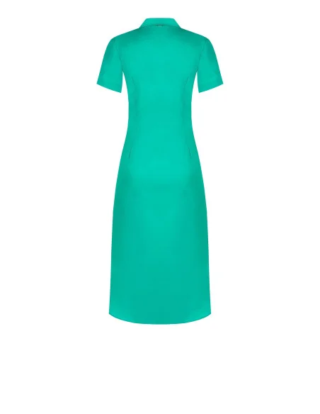Robe midi en coton avec boutons dissimulés Rinascimento