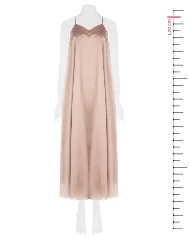 Rinascimento Ultralight Lyocell Trapeze Maxi Dress