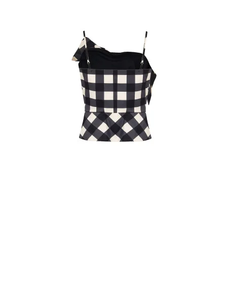 Top Bustier In Misto Cotone Con Maxi Fiocco Rinascimento