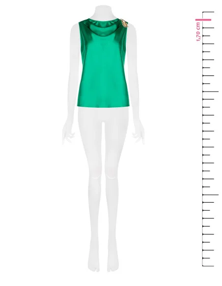 Top In Raso Con Spilla Calla Rinascimento