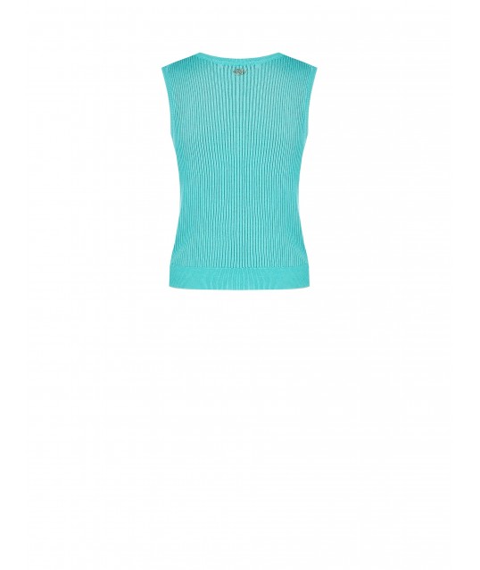 Rinascimento Corduroy Viscose Blend Fitted Top