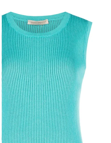 Rinascimento - Top ajusté en velours côtelé mélangé à de la viscose