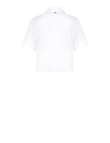 Short Over Cotton Shirt With Pleat Detail Rinascimento