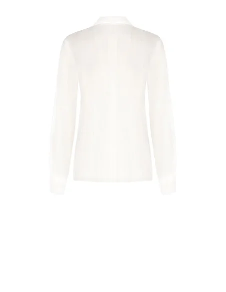 Camicia In Lyocell Ultralight Con Rose Applicate Rinascimento