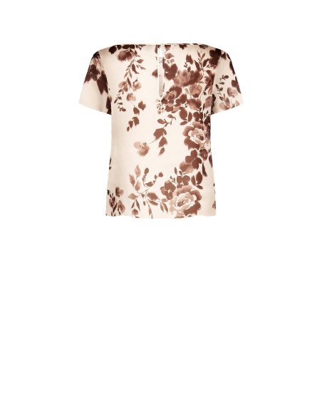 Blusa Ampia E Fluida In Raso Ultralight Effetto Setoso Rinascimento