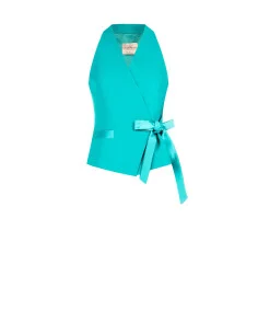Gilet portefeuille en tissu fluide Rinascimento