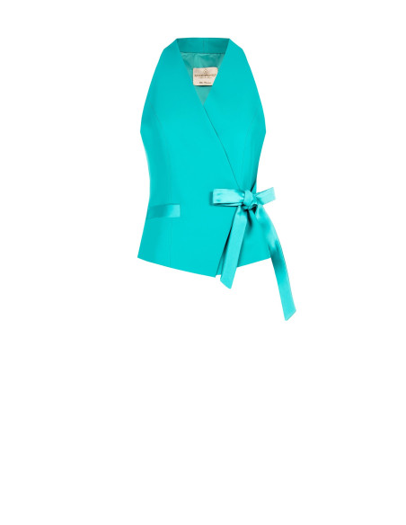 Gilet portefeuille en tissu fluide Rinascimento